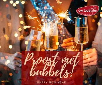 Proost met bubbels - nieuwjaar - uw topSlijter nb 